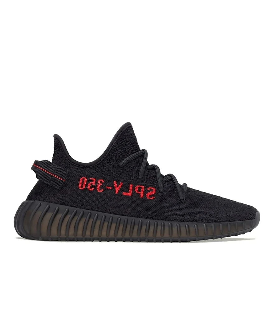 Yeezy Boost 350 v2 Black Red – תמונה 2